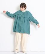 ロイヤルリネン　2wayロングブラウス
