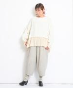 アムンゼン2重織近江晒　フリルプルオーバー
