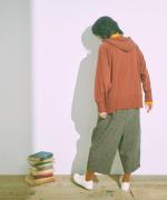 リサイクルウールコットン千鳥チェック　パンツ
