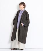 ウールガーゼ縮絨加工　ブラウス