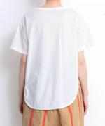 スープレコットン天竺　裾ラウンド半袖Ｔシャツ