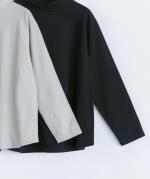 スープレコットン天竺ハイネック長袖Ｔシャツ