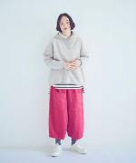 ボーダー長袖ロングＴシャツ
