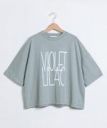 【ラストワン！】ラフィ天竺　プリントT（VIOLET LILAC）