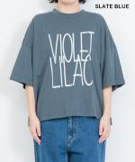【ラストワン！】ラフィ天竺　プリントT（VIOLET LILAC）