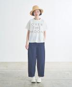 ラフィ天竺　ロゴプリントＴシャツ（OVER THE MOON）