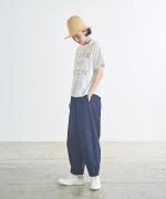 ラフィ天竺　ロゴプリントＴシャツ（OVER THE MOON）