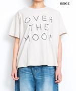 ラフィ天竺　ロゴプリントＴシャツ（OVER THE MOON）