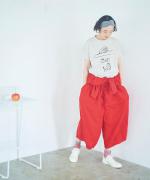 【ラストワン！】ハイゲージ天竺イラストプリント　おじさん柄プリントＴシャツ