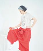 【ラストワン！】ハイゲージ天竺イラストプリント　おじさん柄プリントＴシャツ