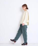 【ラストワン！】ストレッチキルトストライプ柄　アシンメトリーベスト