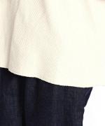 トランクニット×裏毛　ハイネックプルオーバー