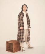 トランクニット×裏毛　ハイネックプルオーバー