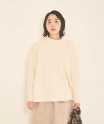 トランクニット×裏毛　ハイネックプルオーバー