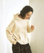 スプリング裏毛　フードプルオーバー