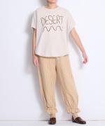 【ラストワン！】ラフィ天竺　プリントT（DESERT）