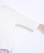 オーガニックコットン天竺　7分袖Tシャツ