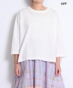 オーガニックコットン天竺　7分袖Tシャツ