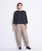 オーガニックコットン天竺　7分袖Tシャツ