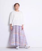 オーガニックコットン天竺　7分袖Tシャツ