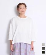 オーガニックコットン天竺　7分袖Tシャツ
