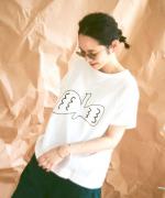 ハイゲージ天竺　バードプリントTシャツ