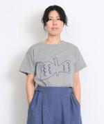 ハイゲージ天竺　バードプリントTシャツ