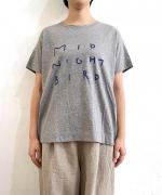 【ラストワン！】ハイゲージ天竺　ロゴプリントTシャツ