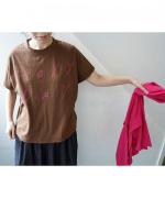 ラフィ天竺　プリントＴシャツ(HOLYDAY)