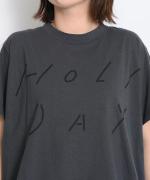 ラフィ天竺　プリントＴシャツ(HOLYDAY)