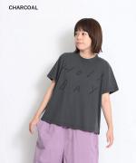 ラフィ天竺　プリントＴシャツ(HOLYDAY)
