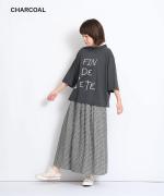ラフィ天竺　プリントTシャツ(FIN DE I'ETE)