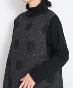 スープレコットン天竺　ハイネックロングT