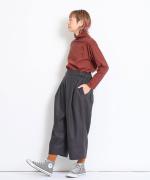スープレコットン天竺　ハイネックロングT