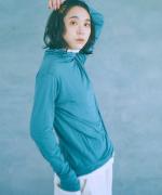 フェザリーコットン天竺　タートルネック長袖