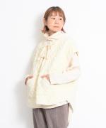 ストレッチキルトダイヤ柄　ベスト