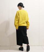 ヘヴィーポリエステル・ダブルクロス2WAYストレッチ ストレートスカート