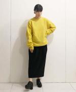 ヘヴィーポリエステル・ダブルクロス2WAYストレッチ ストレートスカート