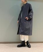 ポリエステル・リンクルタフタ 中綿（コアブリッド）仕立コート