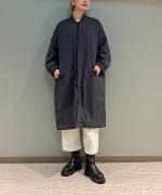 ポリエステル・リンクルタフタ 中綿（コアブリッド）仕立コート