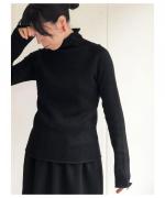 Organic Cotton Rib Turtleneck