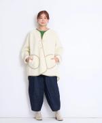 ランダムリブニット②　Uネック長袖