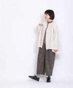 コットンリブニット　ハイネック長袖