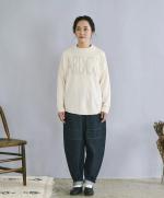 ランダムリブニット刺繍プルオーバー