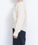 ロービングケーブルハンドニット　カーディガン