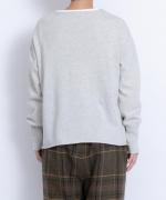 【PICK UP！秋SALE】ランダムリブ刺繍プルオーバー