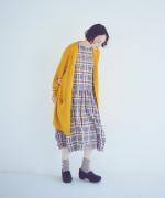 ふわふわニット　ロングカーディガン