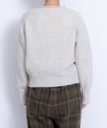 フラワー刺繍ニット　カーディガン