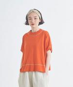 ランダムリブニット　刺繍プルオーバー