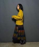 【ラストワン！】ロービング柄編みハンドニット　プルオーバー